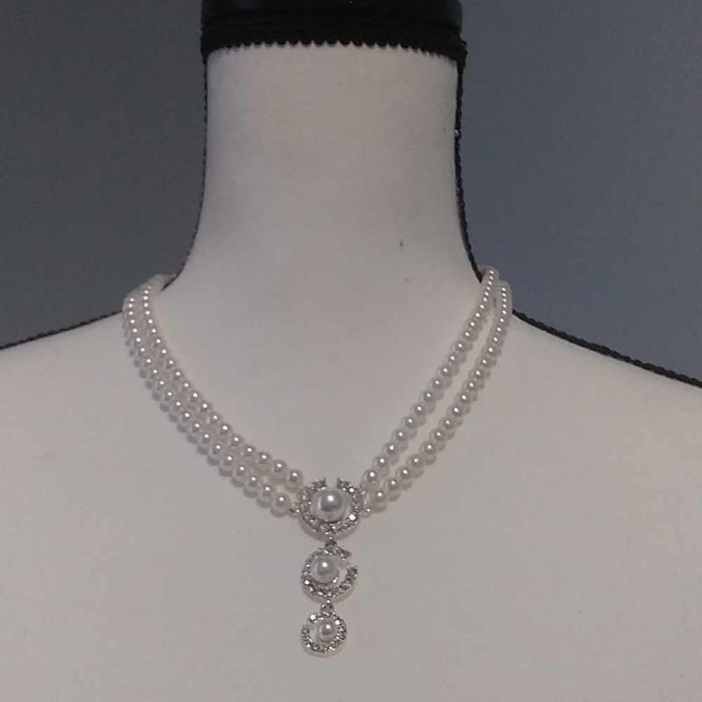 White beautiful necklace